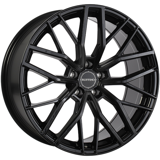 RUF3520007 - Ruffino Teknik 20X9.0 5x114.3 35mm Gloss Black - Ruffino Wheels Canada