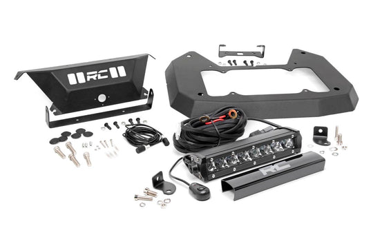 10607 Spare Tire Carrier Delete - 8 Inch Chrome LED - Jeep Wrangler JL (18-23) Rough Country Canada