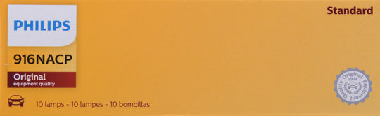 916NACP Philips Standard Miniature 916NA - Standard - Multiple Commercial 10-Pack Philips Bulbs