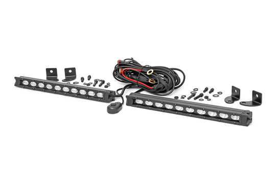 70410ABL Black Series LED - 10" Pair - Slim Line Rough Country Canada