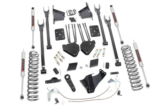 53240 6 Inch Lift Kit - 4-Link - No OVLD - M1 - Ford Super Duty (11-14) Rough Country Canada