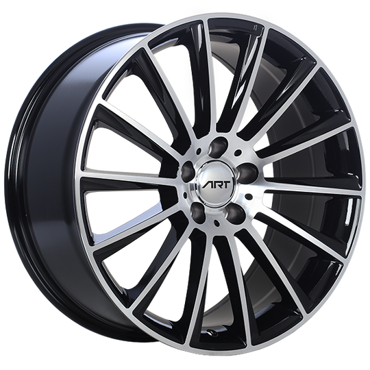 R19419003 - ART Replica 194 19X8 5X112 ET 33mm Gloss Black - Machined Face - ART Replica Wheels Canada