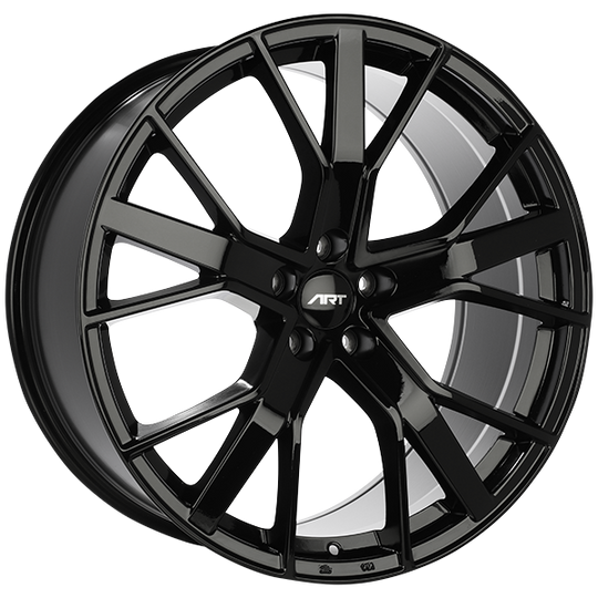 R22420001 - ART Replica 224 20X9 5X112 ET 35mm Gloss Black - ART Replica Wheels Canada