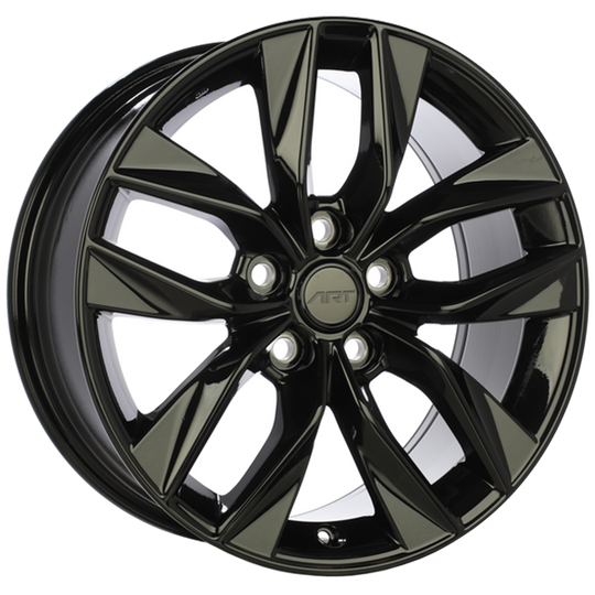 R22917001 - ART Replica 229 17X7.5 5X114.3 ET 40mm Gloss Black - ART Replica Wheels Canada