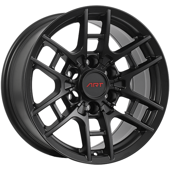 R23717001 - ART Replica 237 17X8 6X139.7 ET 5mm Satin Black - ART Replica Wheels Canada