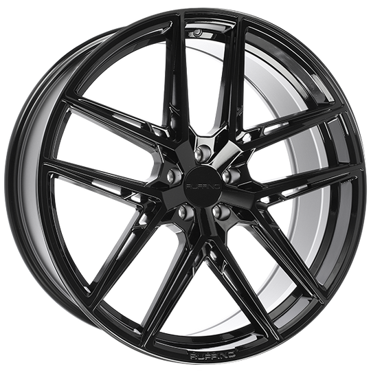 RUF5818001 - Ruffino Rayden 18X8.0 5x108 40mm Gloss Black - Ruffino Wheels Canada
