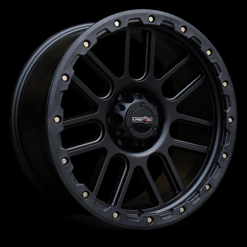 111-7981MB-12 - Vision 111 Nemesis 17X9 8X165.1 -12mm Matte Black - Vision Wheels Canada