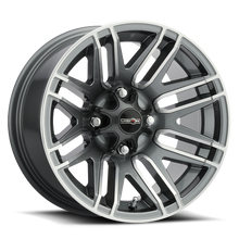 Load image into Gallery viewer, 112-147110GMMF4 - Vision 112 Assault 14X7 4X110 2.5mm Gunmetal Machined Face - Vision Wheels Canada