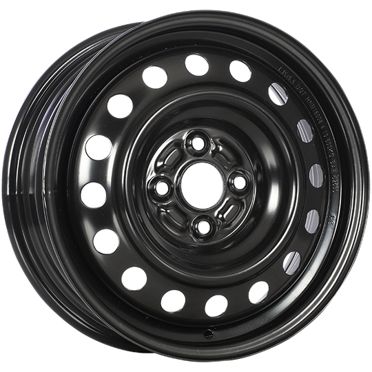 RNB15008A - RNB Steel Wheel 15X6.0 4x100 45mm Black E-Coating - RNB Wheels Canada