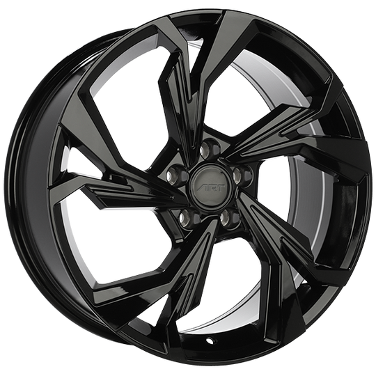R24319001 - ART Replica 243 19X8 5X112 ET 35mm Gloss Black - ART Replica Wheels Canada