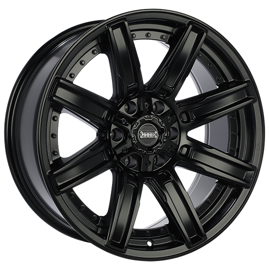 RUF6120001 - Ruffino Forged 20X9 5X127 / 5X139.7 15mm Satin Black - Ruffino Wheels Canada