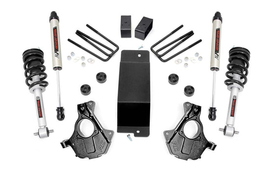 11971 3.5 Inch Lift Kit - Cast Steel LCA - N3 Strut/V2 - Chevy/GMC 1500 (07-13) Rough Country Canada