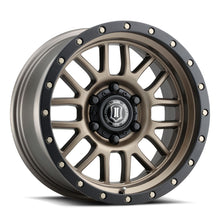 Charger l'image dans la galerie, 1217856350BR - ICON Alpha 17X8.5 6X135 ET 6mm Bronze - ICON Wheels Canada