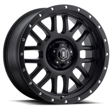 Load image into Gallery viewer, 1220908150SB - ICON Alpha 20X9 8X170 ET 0mm Satin Black with Black Ring - ICON Wheels Canada