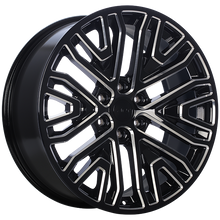 Load image into Gallery viewer, R17622001A - ART Replica 176 22X9 6X139.7 ET 28mm Gloss Black - Milled Edge - ART Replica Wheels Canada