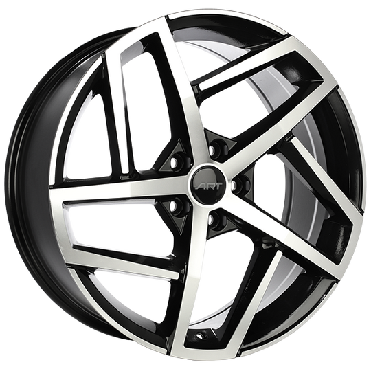 R27619001 - ART Replica 276 19X8 5X112 ET 45mm Gloss Black - Machined Face - ART Replica Wheels Canada