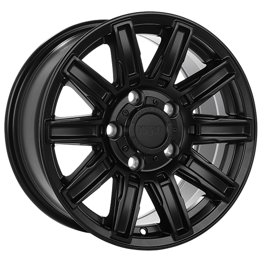 RUF611601 - Ruffino HARD Forged 16X8.0 5x130 45mm Satin Black - Ruffino HARD Wheels Canada