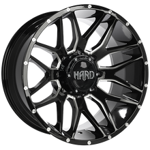 Load image into Gallery viewer, RUF642003 - Ruffino HARD Mudder 20X10.0 8x170 -19mm Gloss Black - Milled Edge - Ruffino HARD Wheels Canada