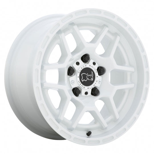 1980BTA205112W66 - Black Rhino Batona 19X8 5X112 ET 20mm Gloss White - Black Rhino Wheels Canada