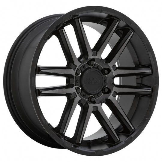 2090TMK255120M76 - Black Rhino Tomohawk 20X9 5X120 ET 25mm Matte Black Machined - Black Rhino Wheels Canada