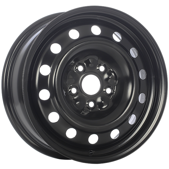 RNB16020B - RNB Steel Wheel 16X6.5 5x112 45mm Black E-Coating - RNB Wheels Canada