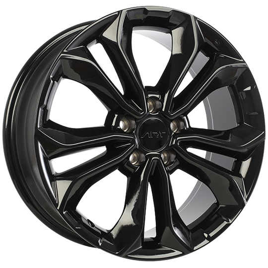 R3011803 - ART Replica 301 18X7.5 5X120 ET 45mm Gloss Black - ART Replica Wheels Canada