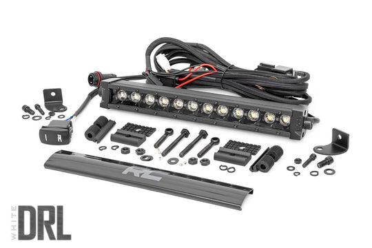 70712BLDRL Black Series LED Light Bar - Cool White DRL - 12 Inch - Single Row Rough Country Canada