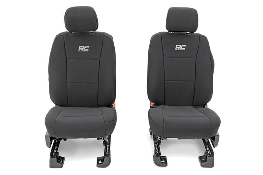 91018 Seat Covers - FR Bucket and RR Bench - Ford F-150 (15-23)/Super Duty (17-23) Rough Country Canada