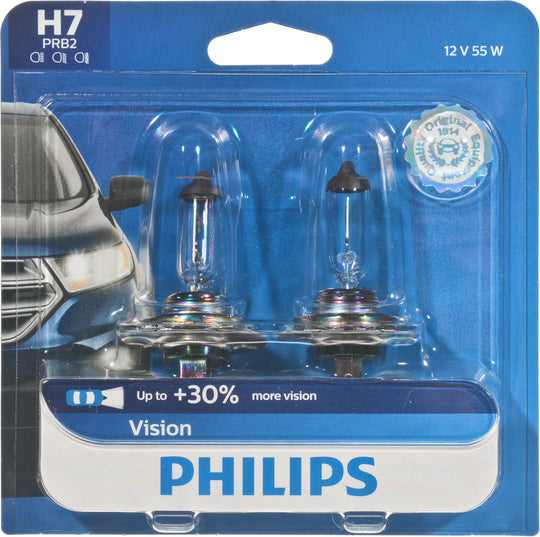 H7PRB2 Philips Vision Headlight H7 - Vision - Twin Blister Pack Philips Bulbs