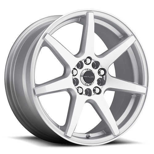 131S-77591+20 - Raceline Evo 131S 17X7.5 5X112 / 5X120.65 20mm Silver - Raceline Wheels Canada