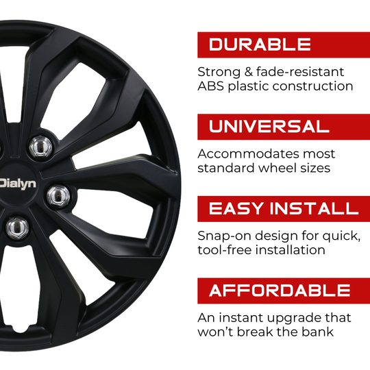 KH13214FN 14" Krypton Dialyn Wheel Hub Cap Krypton Wheels Canada