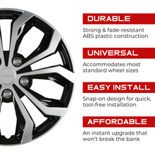 Load image into Gallery viewer, KH13216SB 16" Krypton Dialyn Wheel Hub Cap Krypton Wheels Canada