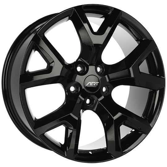 R25020001 - ART Replica 250 20X9 5X127 ET 45mm Gloss Black - ART Replica Wheels Canada