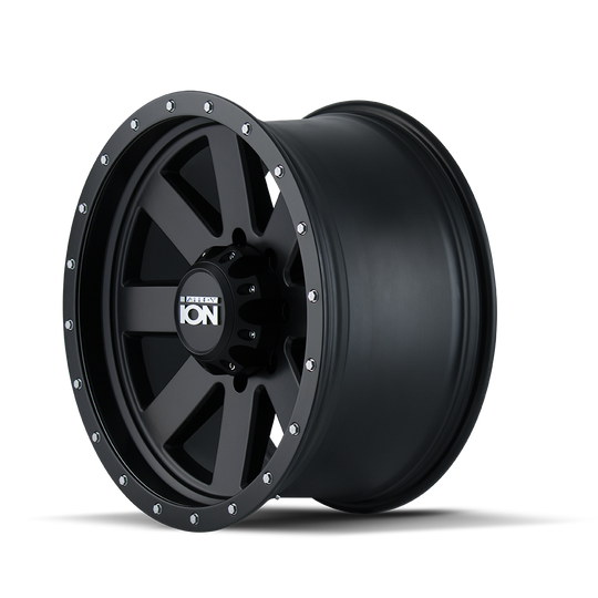 134-8178MB - ION Alloy 134 18X10 8X180 -19mm Matte Black - ION Alloy Wheels Canada