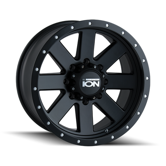 134-8178MB - ION Alloy 134 18X10 8X180 -19mm Matte Black - ION Alloy Wheels Canada