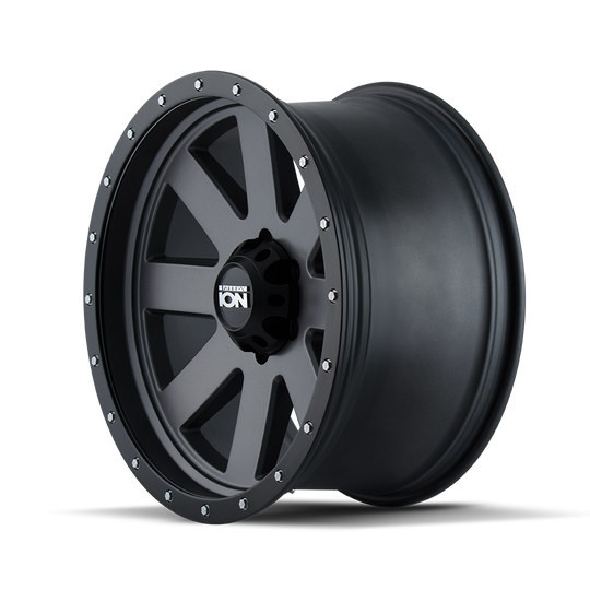 134-2983MG18 - ION Alloy 134 20X9 6X139.7 18mm Matte Gunmetal - ION Alloy Wheels Canada