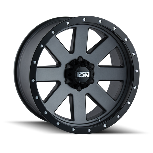 134-7883MG - ION Alloy 134 17X8.5 6X139.7 6mm Matte Gunmetal - ION Alloy Wheels Canada