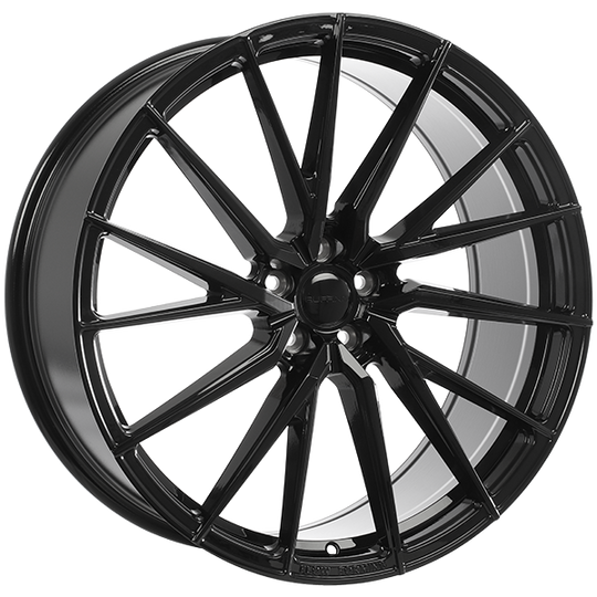 RUF672201 - Ruffino Central 22X9.0 5x114.3 35mm Gloss Black - Ruffino Wheels Canada