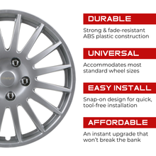 Load image into Gallery viewer, KH13716SN 16" Krypton Dialyn Wheel Hub Cap Krypton Wheels Canada