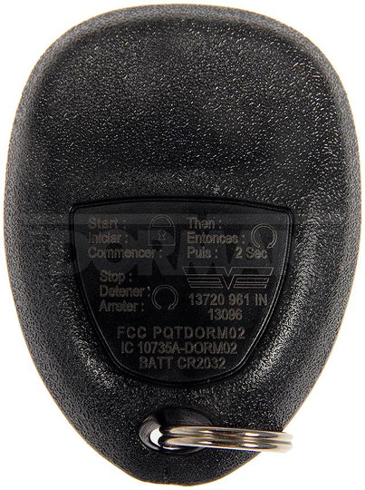 13720 Keyless Entry Transmitter Dorman - HELP Canada