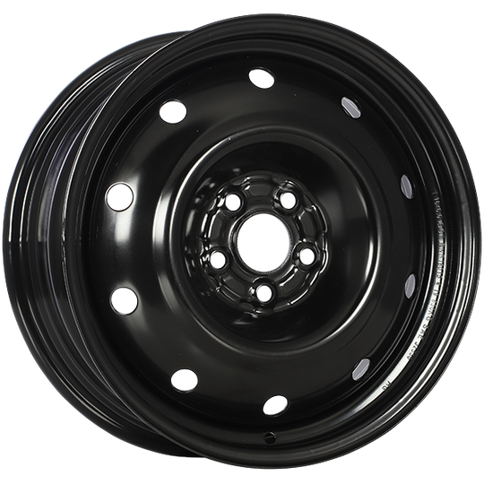 RNB16015B - RNB Steel Wheel 16X6.5 5x100 48mm Black E-Coating - RNB Wheels Canada