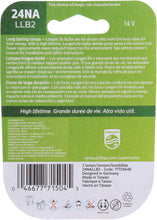 Load image into Gallery viewer, 24NALLB2 Philips LongerLife Miniature 24NALL - LongerLife - Twin Blister Pack Philips Bulbs
