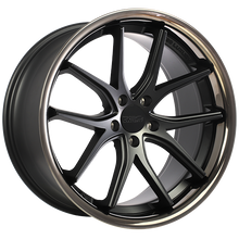 Load image into Gallery viewer, LX21901 - 720 Luxury Vanquish 19X8.5 5X112 25mm Satin Black - Black Stainless Lip - 720 Luxury Wheels Canada