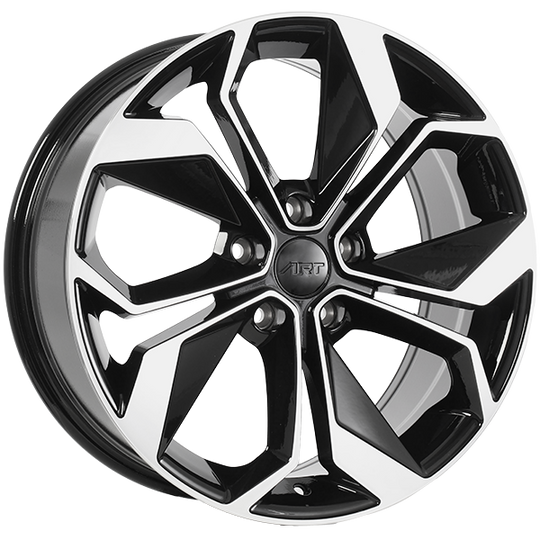 R3091607 - ART Replica 309 16X6.5 5X114.3 ET 40mm Black & Machined - ART Replica Wheels Canada