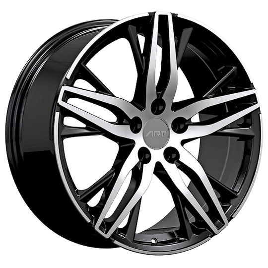 R3321901 - ART Replica 332 19X8.5 5X114.3 ET 45mm Black & Machined - ART Replica Wheels Canada