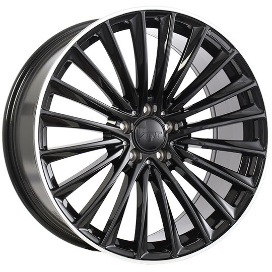 R3392001 - ART Replica 339 20X8.5 5X112 ET 35mm Black & Machined - ART Replica Wheels Canada
