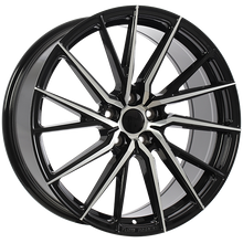 Load image into Gallery viewer, RUF672002 - Ruffino Central 20X8.5 5X114.3 35mm Gloss Black - Machined Face - Ruffino Wheels Canada