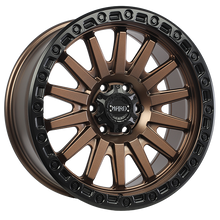 Charger l'image dans la galerie, RUF741801-Ruffino Hard Blaze 18X9 5x139.7 +20 Satin Bronze Face - Satin Black Lip-Ruffino Hard Wheels Canada