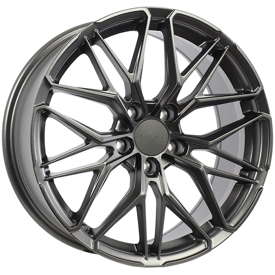 RUF751801 - Ruffino Veloce 18X8 5X114.3 35mm Satin Gunmetal - Ruffino Wheels Canada