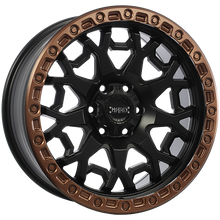 Load image into Gallery viewer, RUF782005 - Ruffino HARD Midnight 20X9 6X139.7 15mm Satin Black - Satin Bronze Lip - Ruffino HARD Wheels Canada